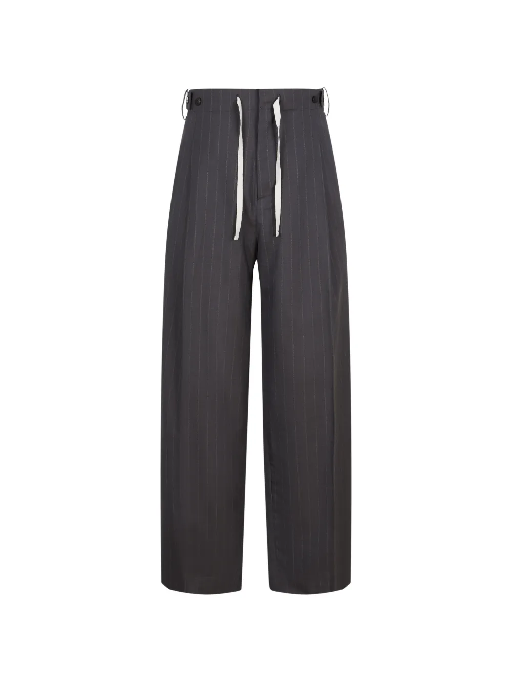 CROQUIS Pantaloni gessati con coulisse - Grigio