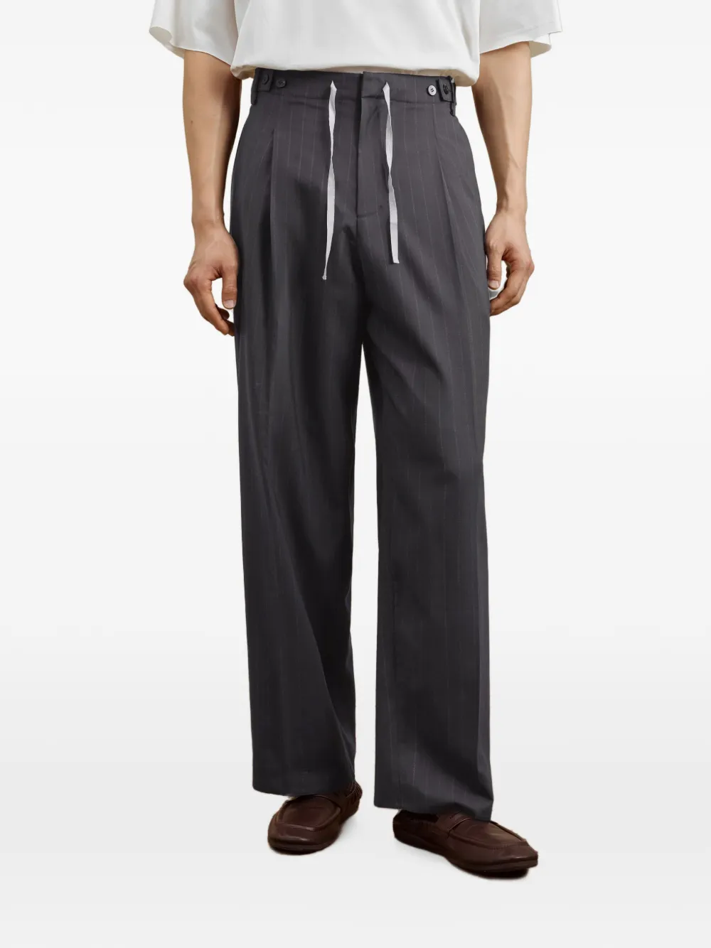 CROQUIS Broek met trekkoord Grijs