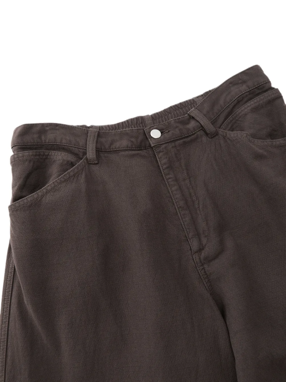 CROQUIS Ruimvallende jeans met wijde pijpen Bruin
