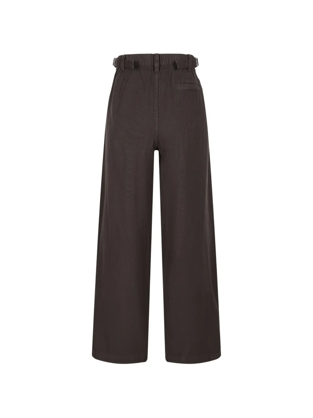 CROQUIS Ruimvallende jeans met wijde pijpen Bruin
