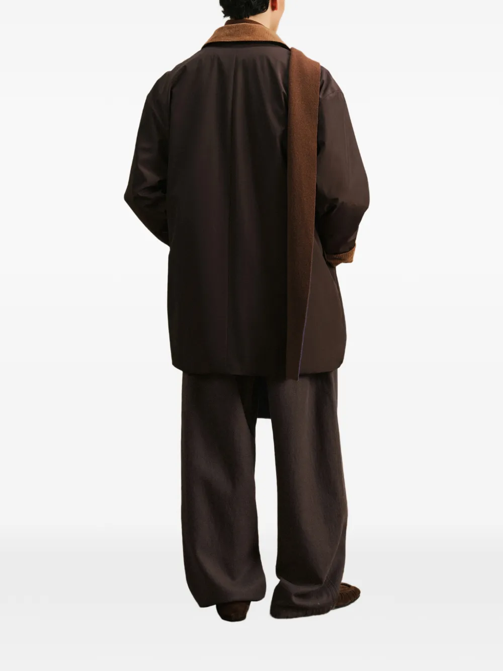 CROQUIS Ruimvallende jeans met wijde pijpen Bruin