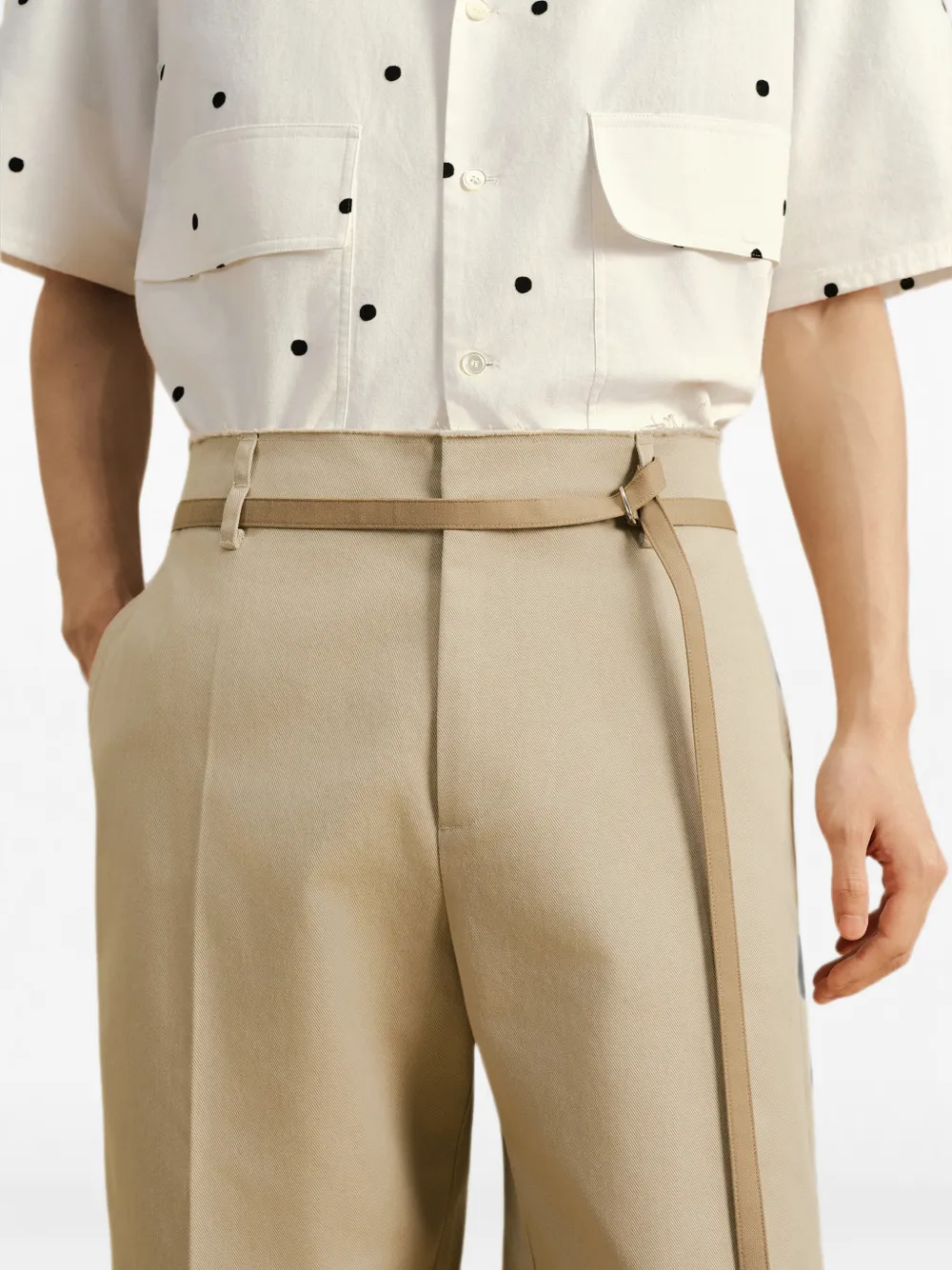 CROQUIS Straight broek Beige