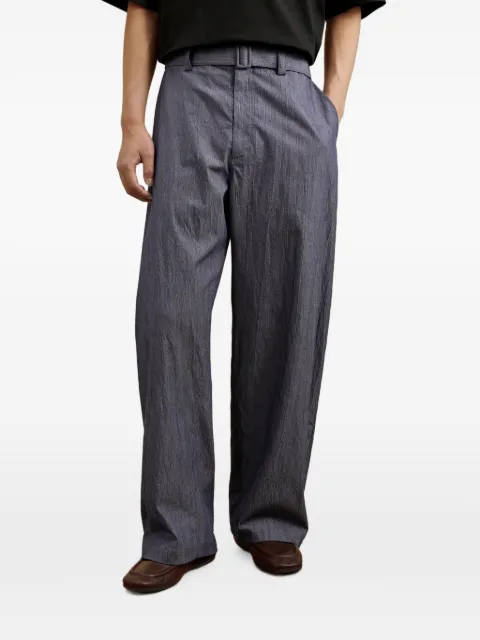 CROQUIS belted wide-leg trousers