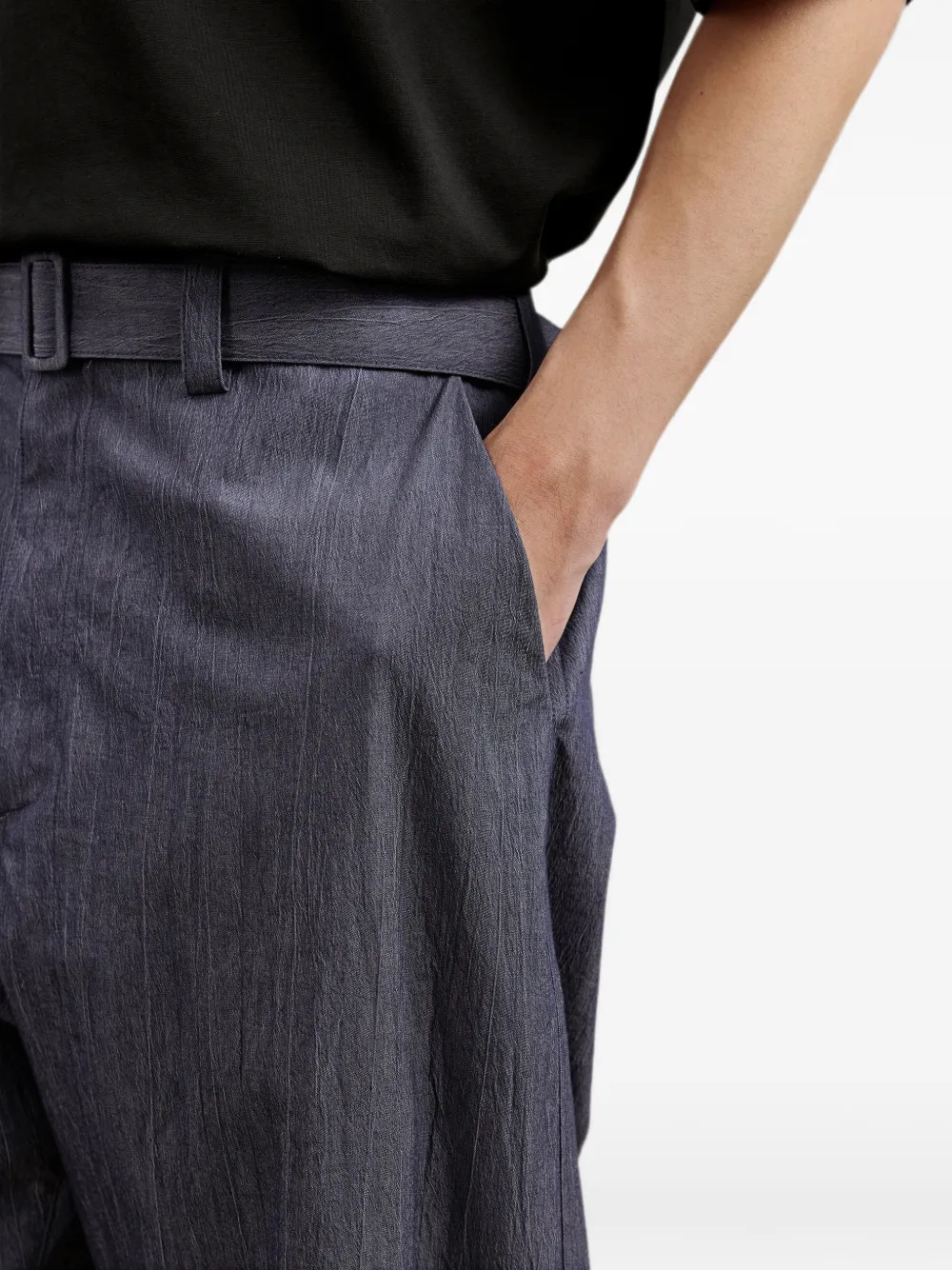 CROQUIS Broek met wijde pijpen Blauw