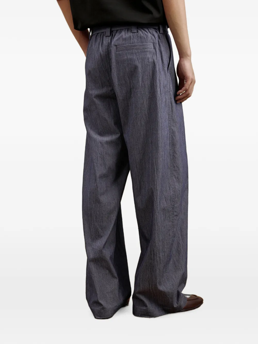 CROQUIS Broek met wijde pijpen Blauw