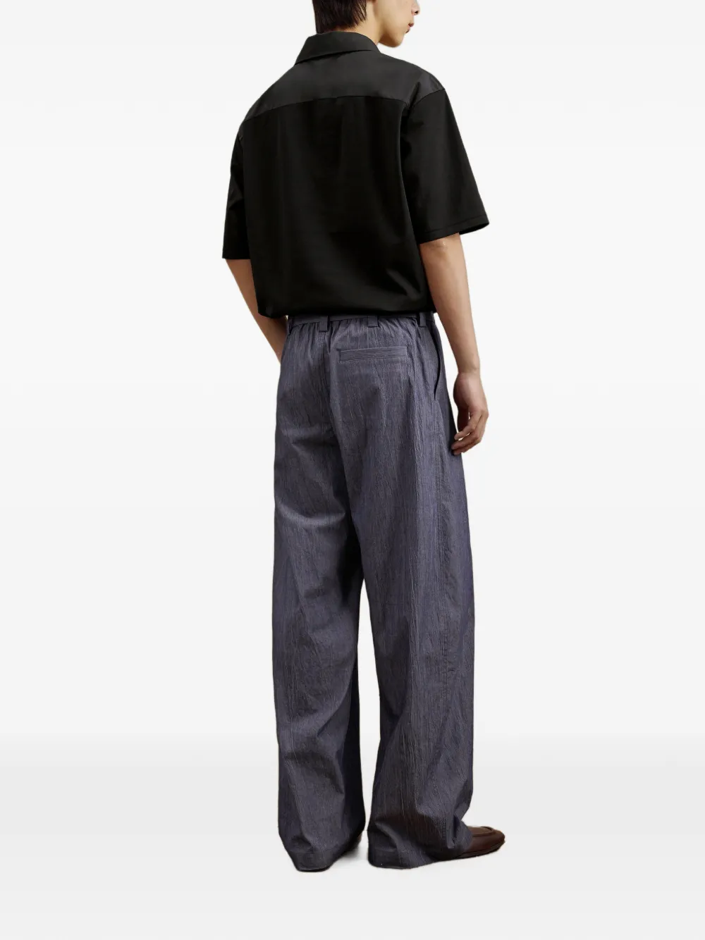 CROQUIS Broek met wijde pijpen Blauw