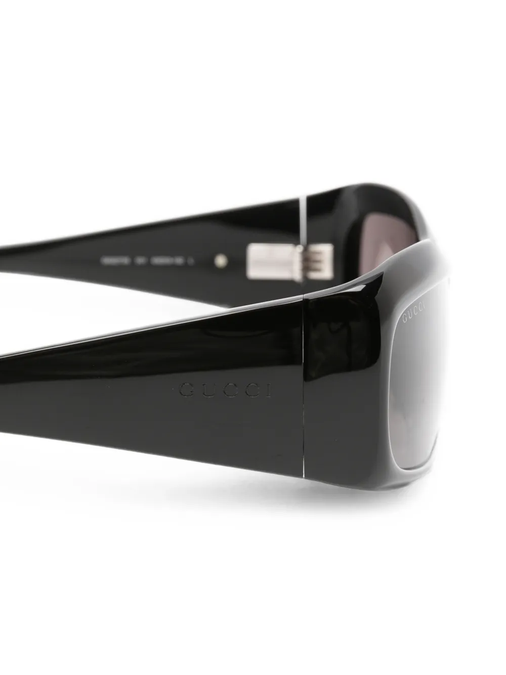 Gucci Eyewear Zonnebril met rechthoekig montuur Zwart