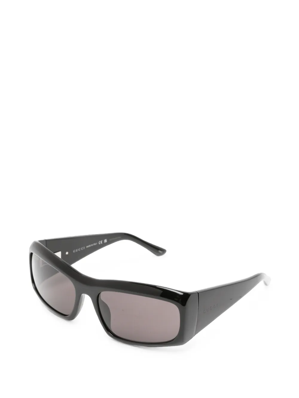 Gucci Eyewear Zonnebril met rechthoekig montuur Zwart