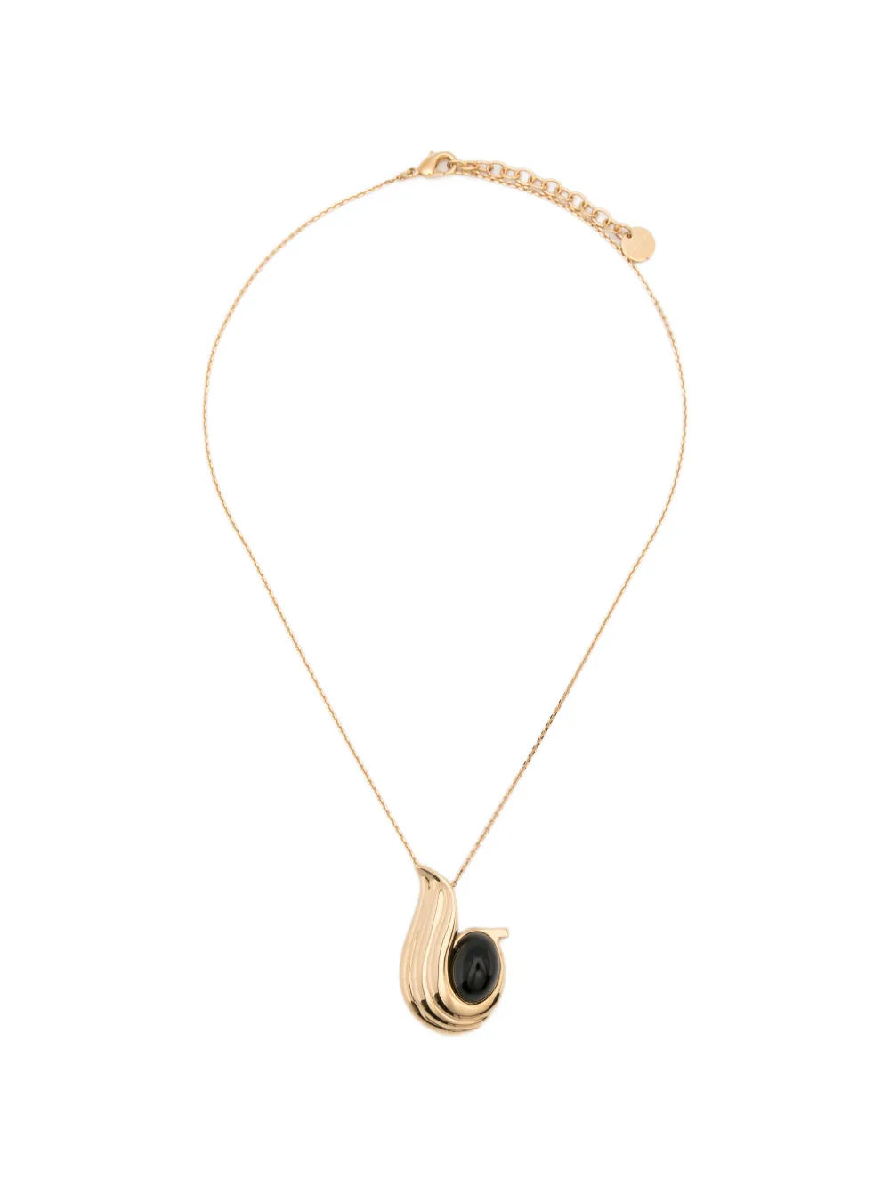 Ferragamo Collana con pendente astratto - Oro