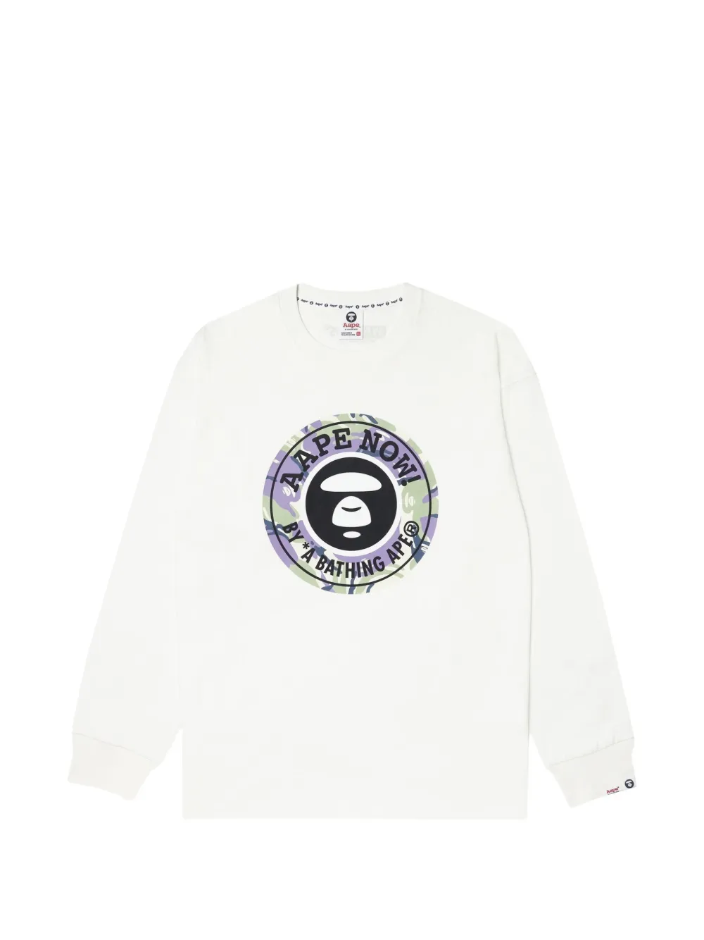 AAPE BY *A BATHING APE® Moonface graphic-print T-shirt · S