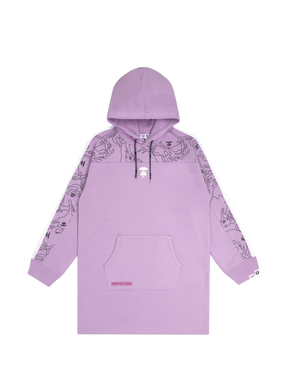 AAPE BY *A BATHING APE® hooded mini dress · XXS