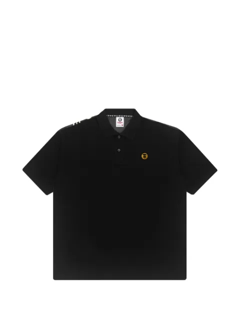 AAPE BY *A BATHING APE® Moonface logo-patch polo shirt