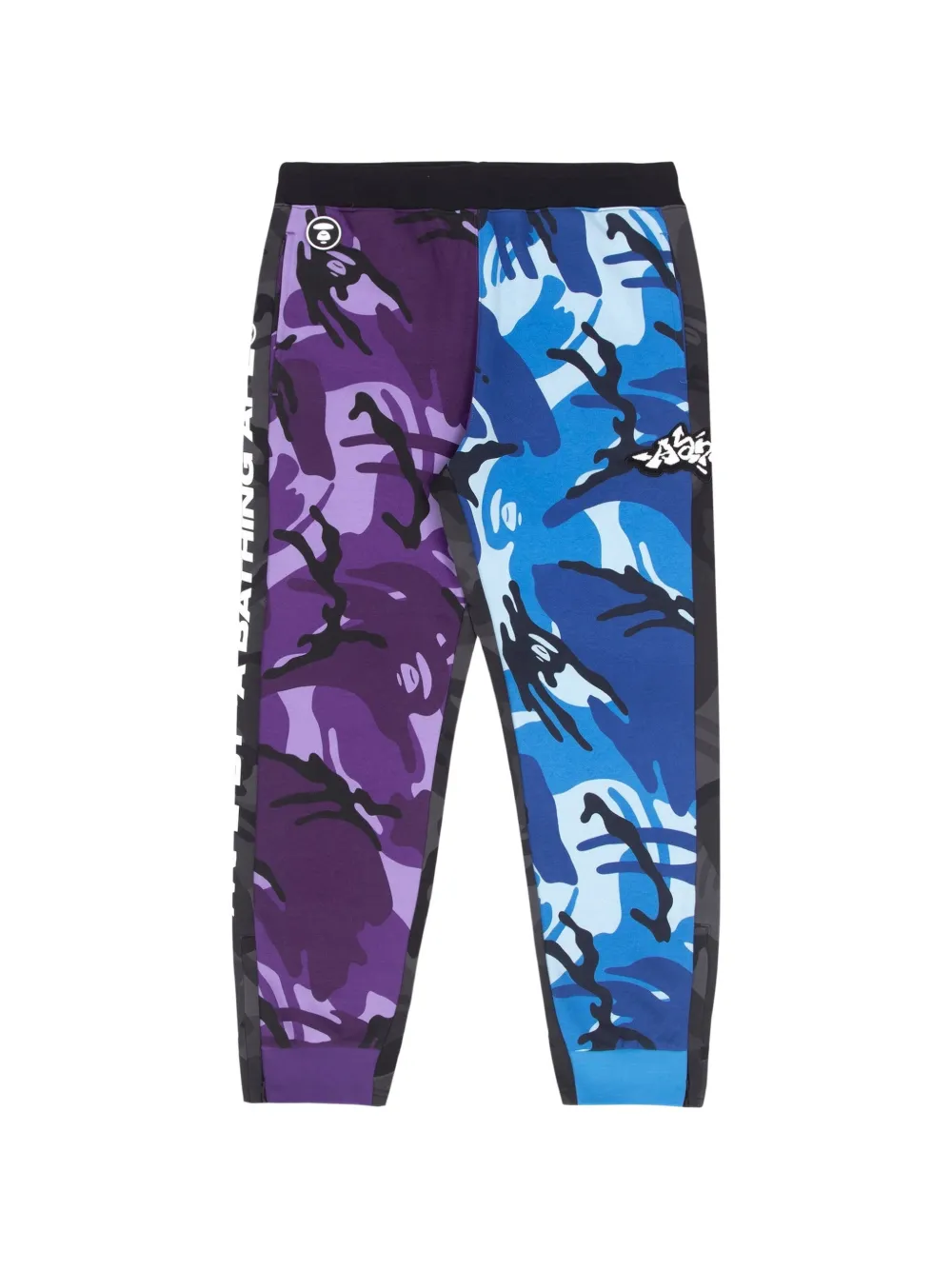 AAPE BY *A BATHING APE® Moonface camo-blocked track pants