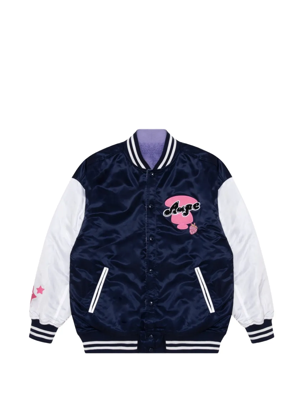 AAPE BY *A BATHING APE® Moonface reversible fleece jacket