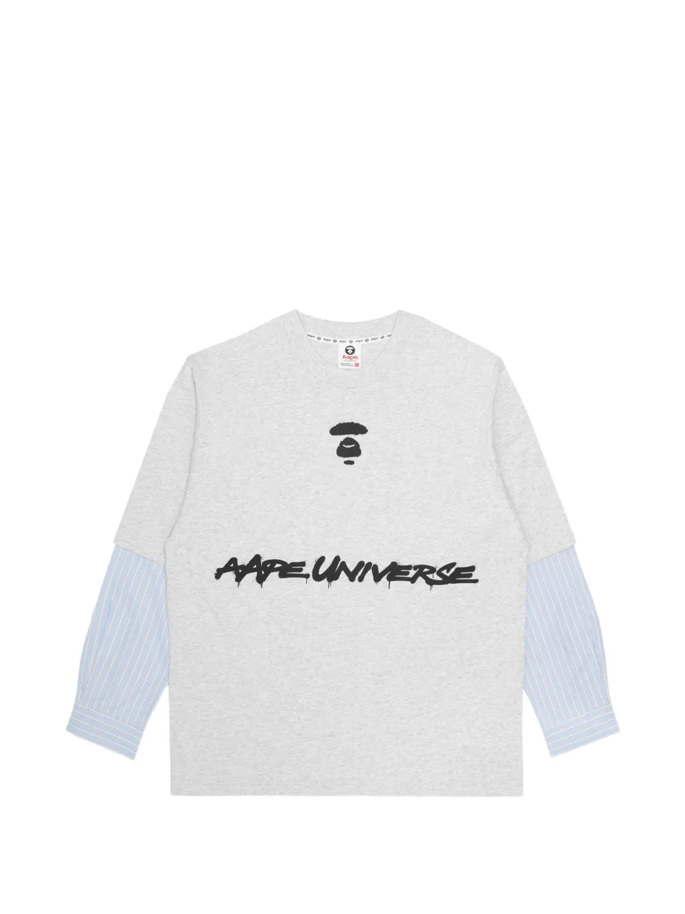 AAPE BY *A BATHING APE® Moonface panelled layered T-shirt