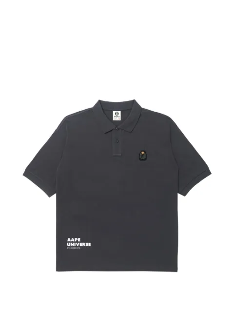 AAPE BY *A BATHING APE® AAPER Alfa patch polo shirt