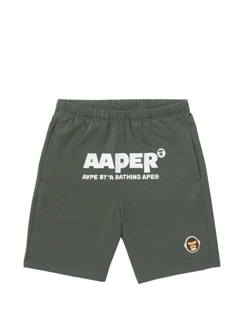 AAPE BY *A BATHING APE® AAPER Alfa patch sweat shorts