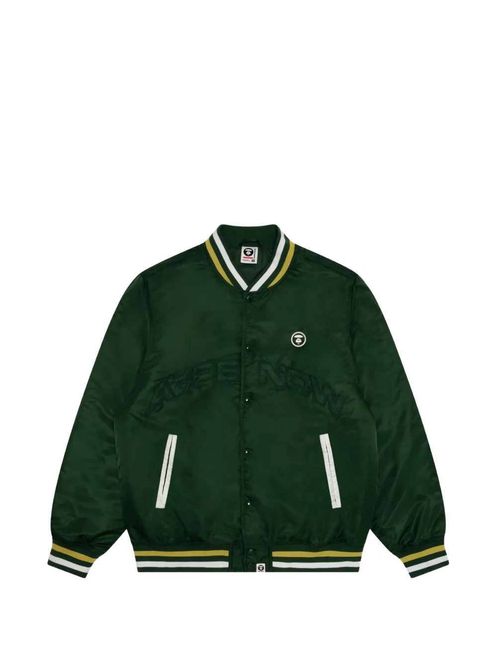 AAPE BY *A BATHING APE® Moonface logo baseball jacket
