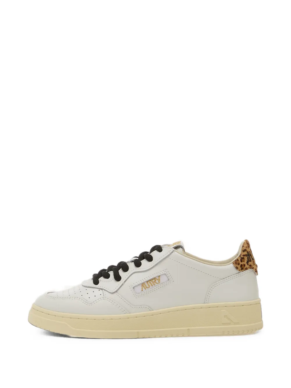 Autry Medalist leopard-print sneakers - Nude