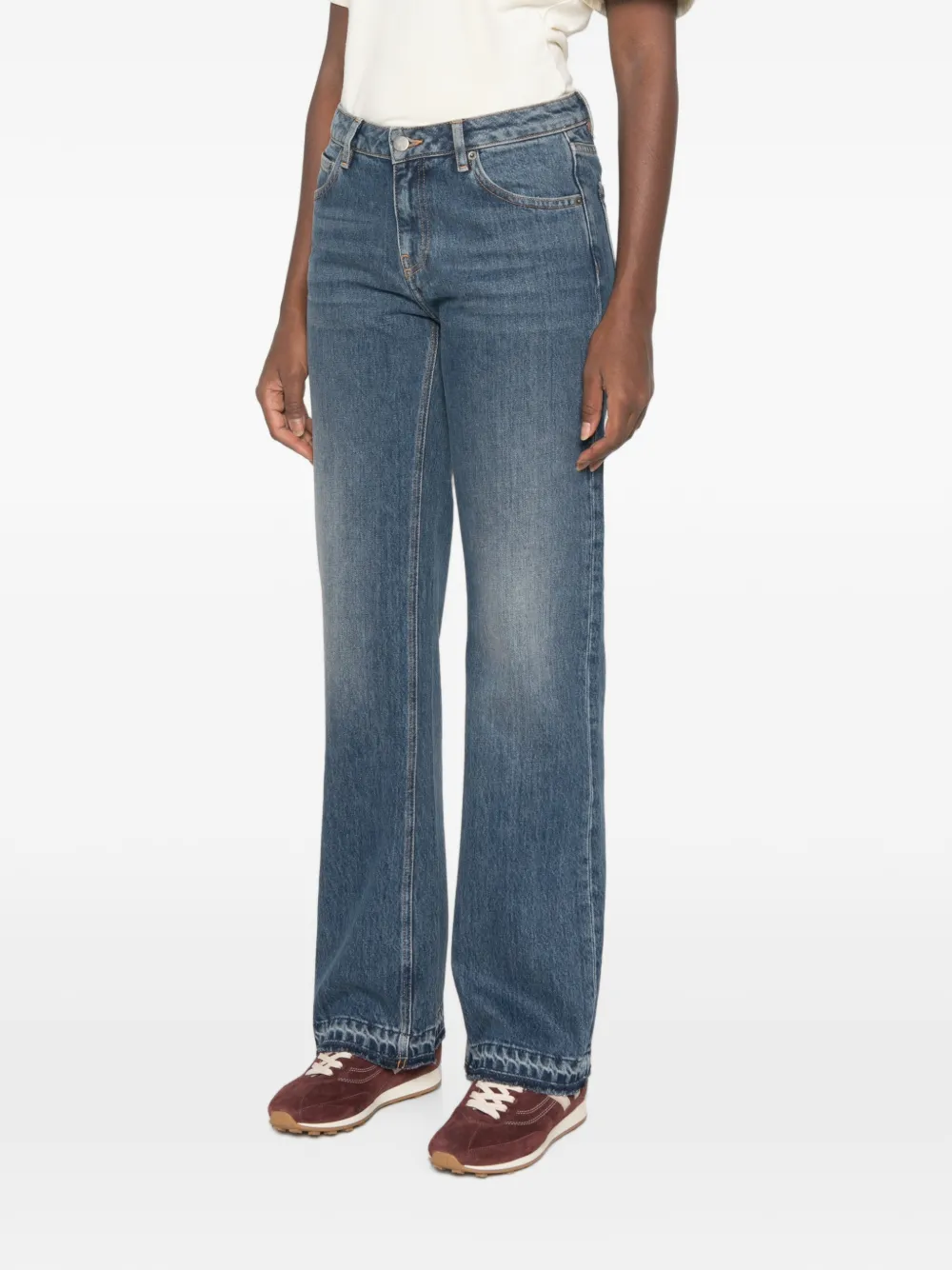 Ba&Sh Vana jeans met wijde pijpen Blauw