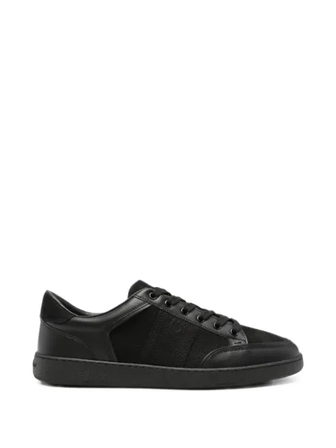Ferragamo Gancini panelled leather sneakers