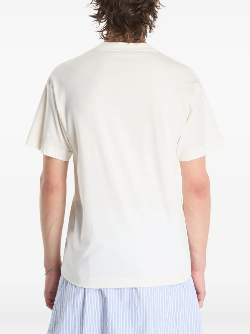 Palm Angels T-shirt met print Beige