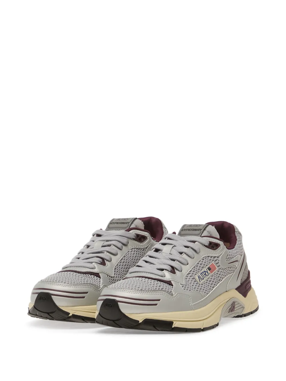 Autry Hyperway sneakers van synthetisch leer en mesh Grijs