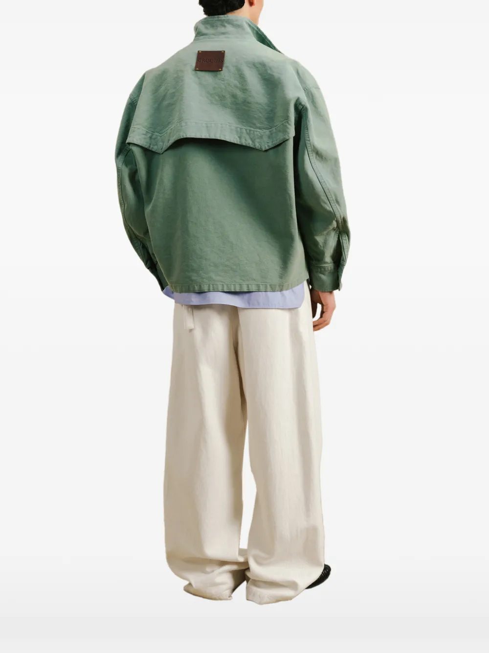 CROQUIS Jeans met wijde pijpen Beige