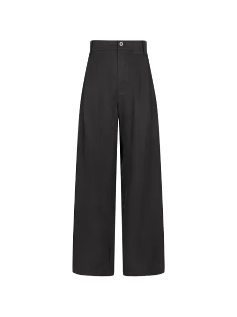 CROQUIS pleated tapered trousers