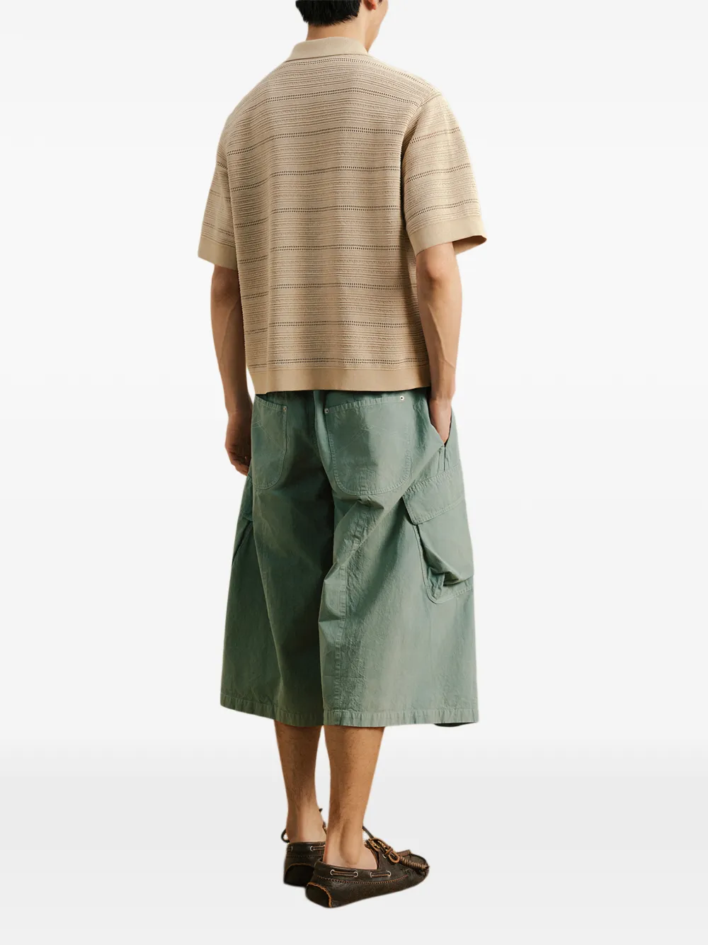 CROQUIS Ruimvallende cargo shorts Groen