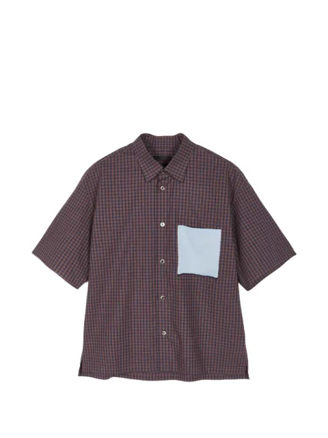 CROQUIS chemise à carreaux vichy et poche contrastante