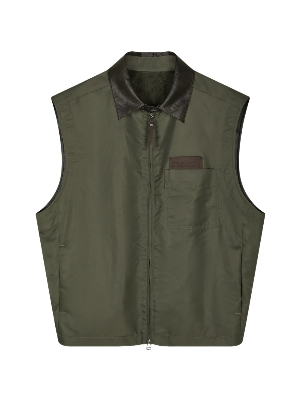CROQUIS Gilet con zip - Verde