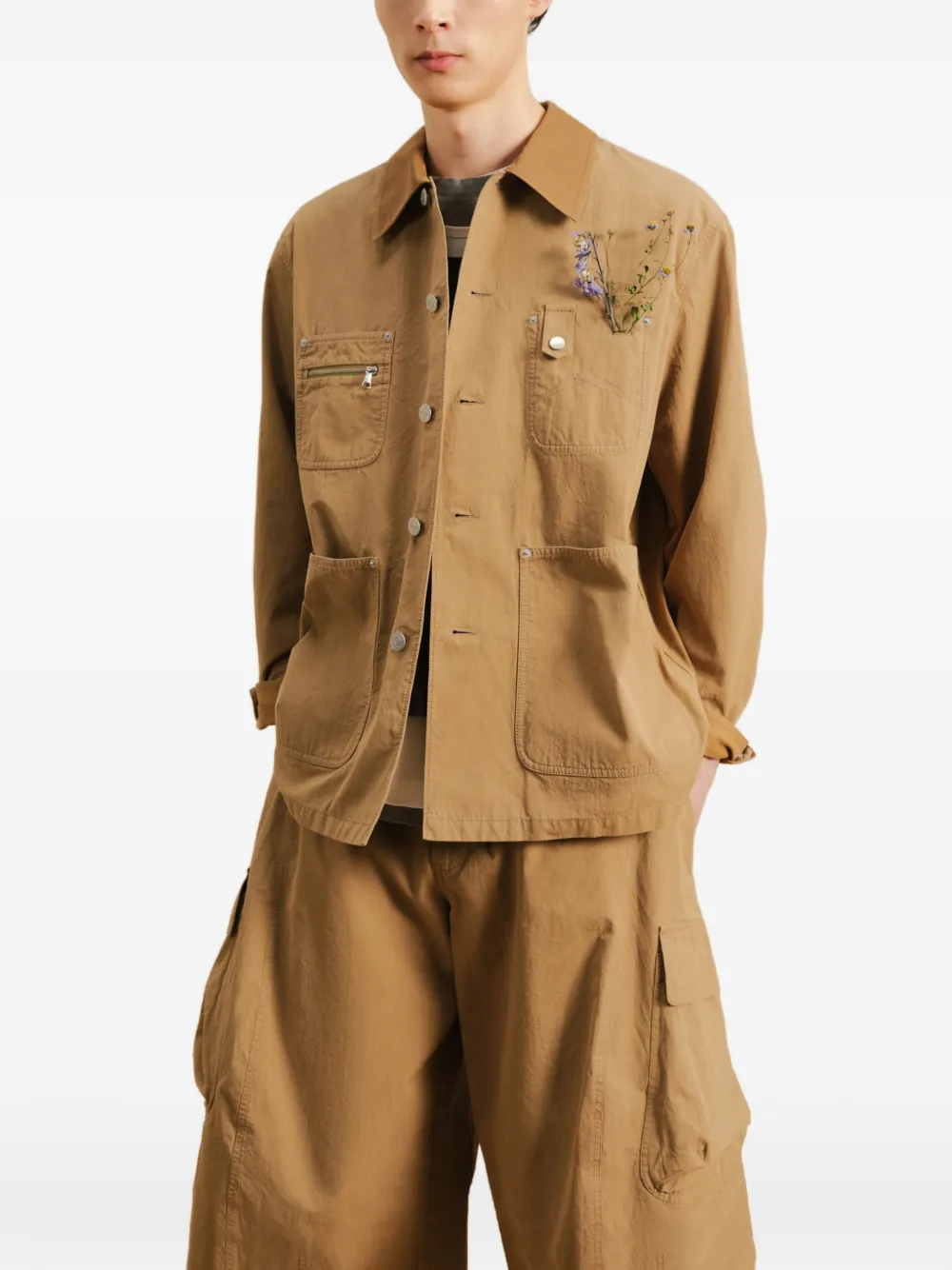 CROQUIS Button-up shirtjack Groen