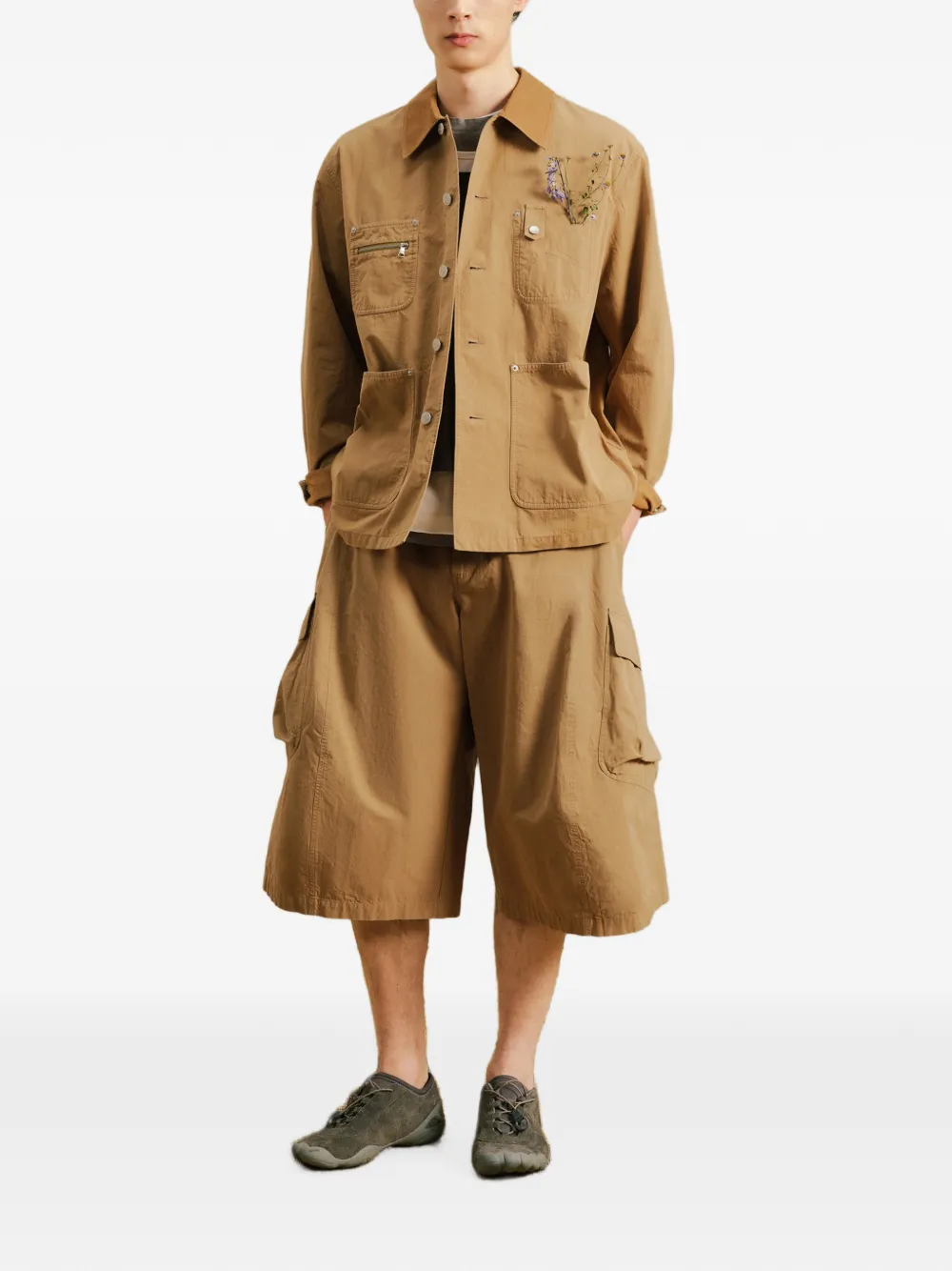 CROQUIS Button-up shirtjack Groen