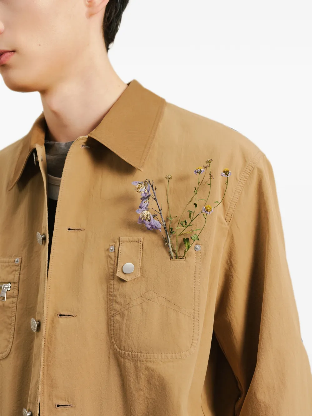 CROQUIS Button-up shirtjack Groen