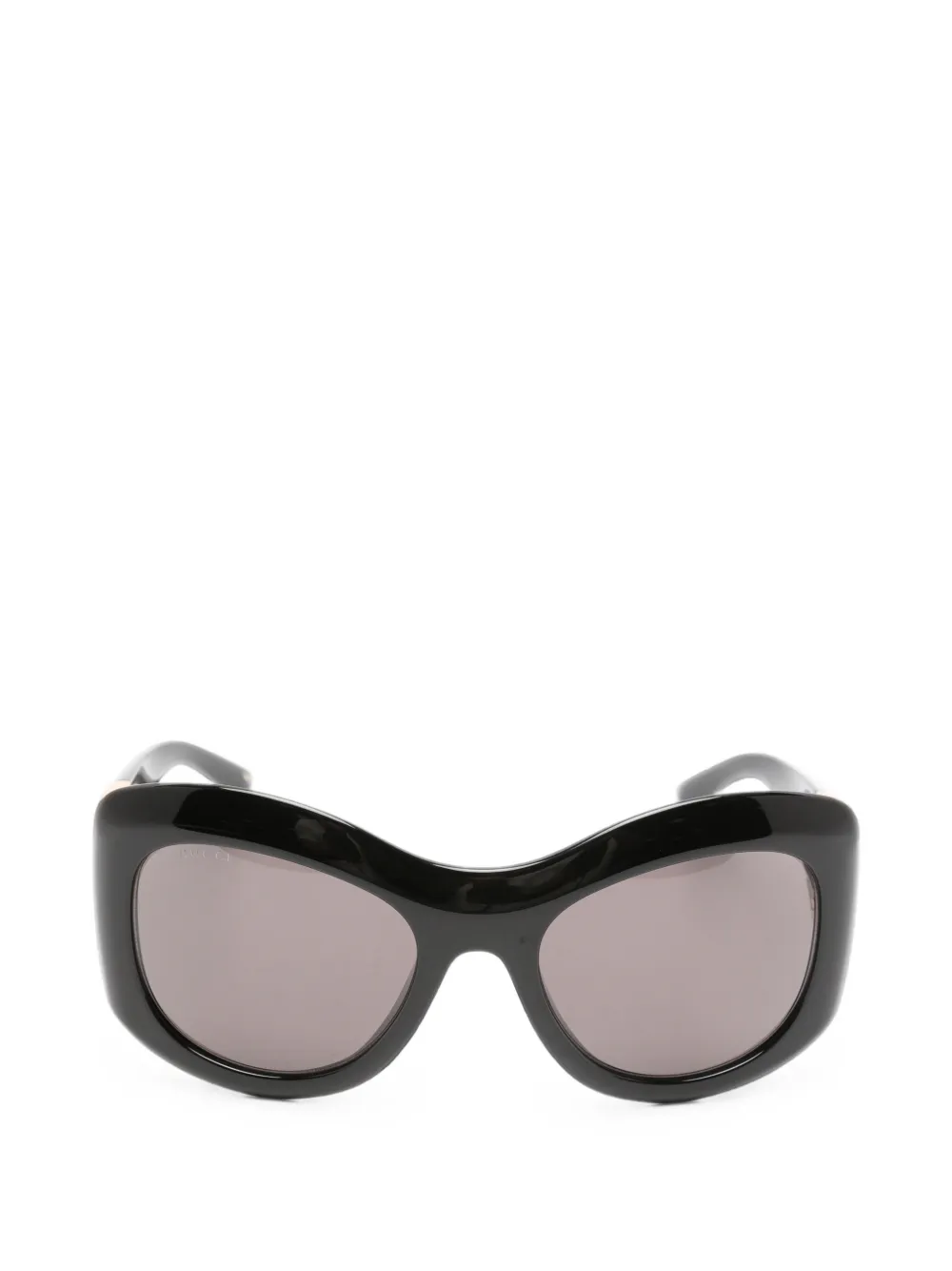 Gucci Eyewear Double G geometric-frame sunglasses - Nero