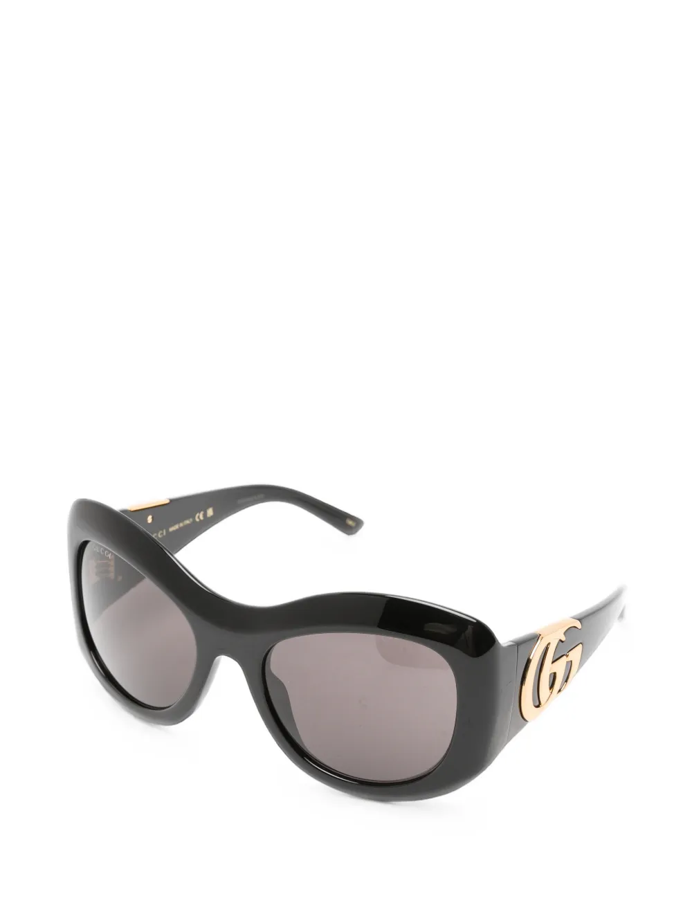 Gucci Eyewear GG zonnebril met geometrisch montuur Zwart