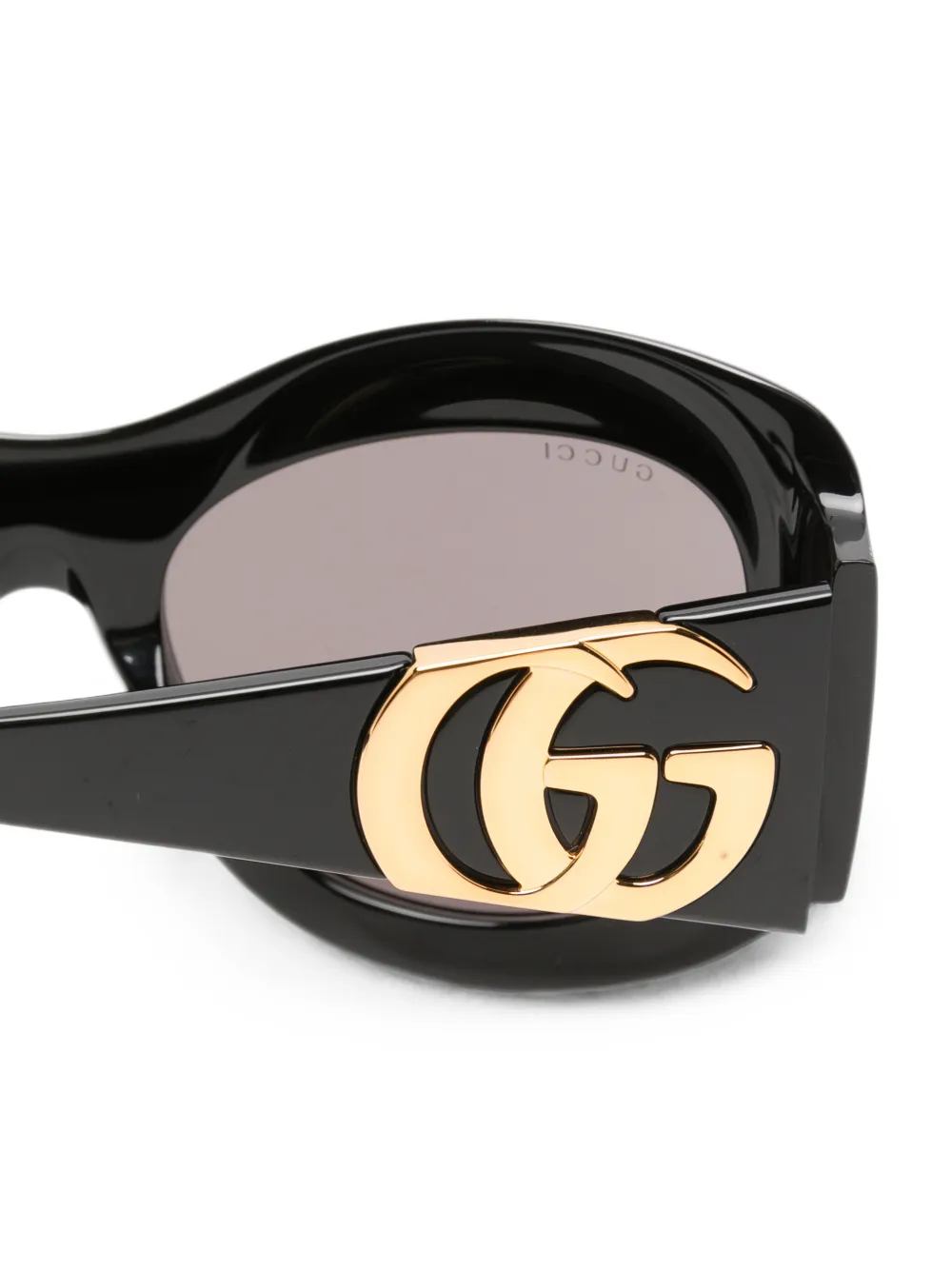 Gucci Eyewear GG zonnebril met geometrisch montuur Zwart