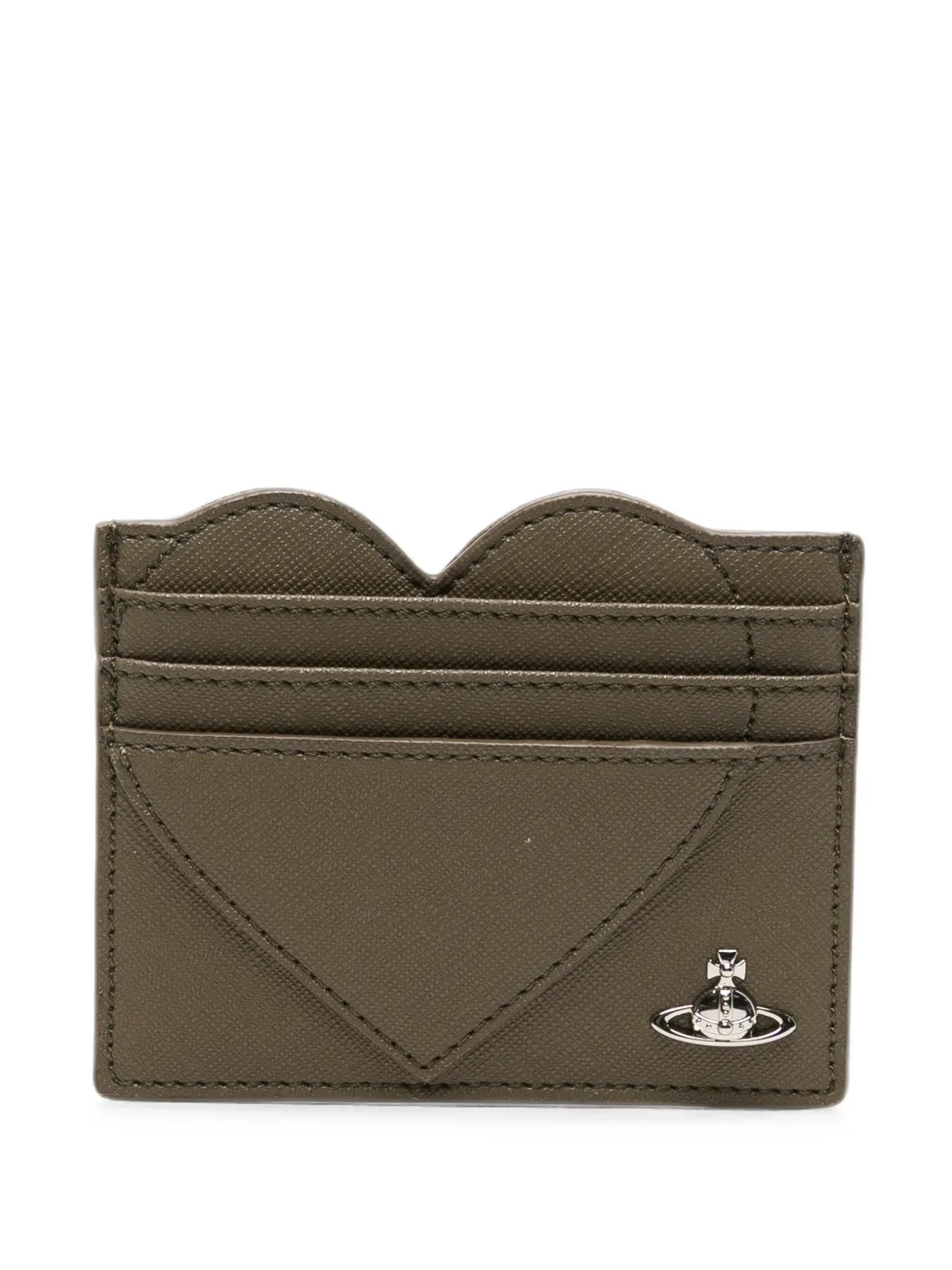 Vivienne Westwood heart-shaped card holder - Verde
