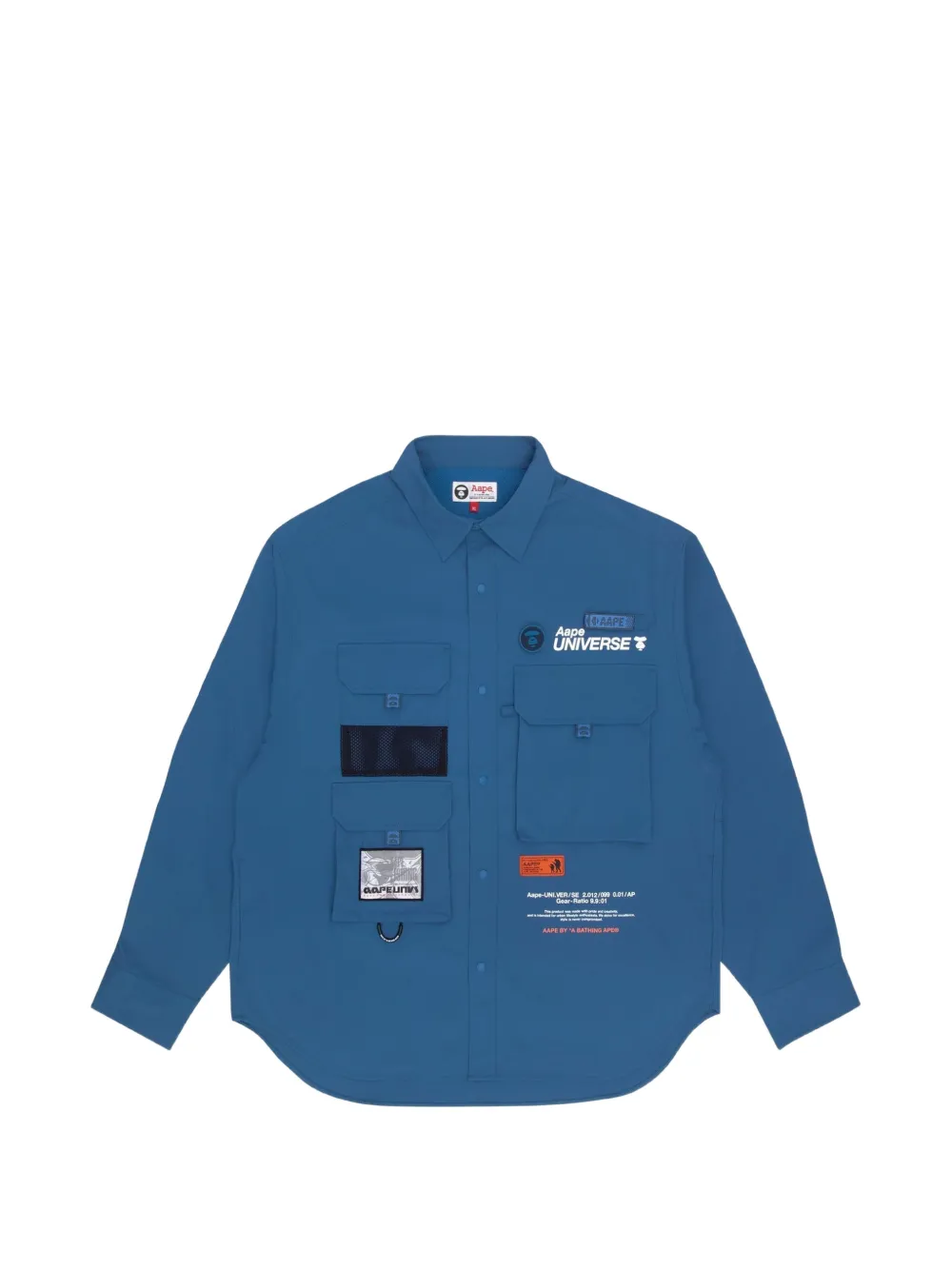 AAPE BY *A BATHING APE® Moonface multi-pocket shirt