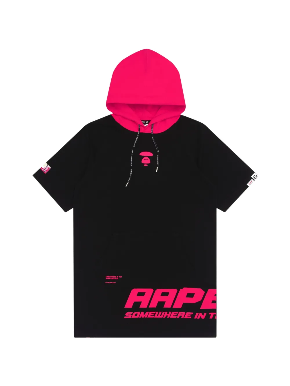 AAPE BY *A BATHING APE® colour-block hooded mini dress · XXS