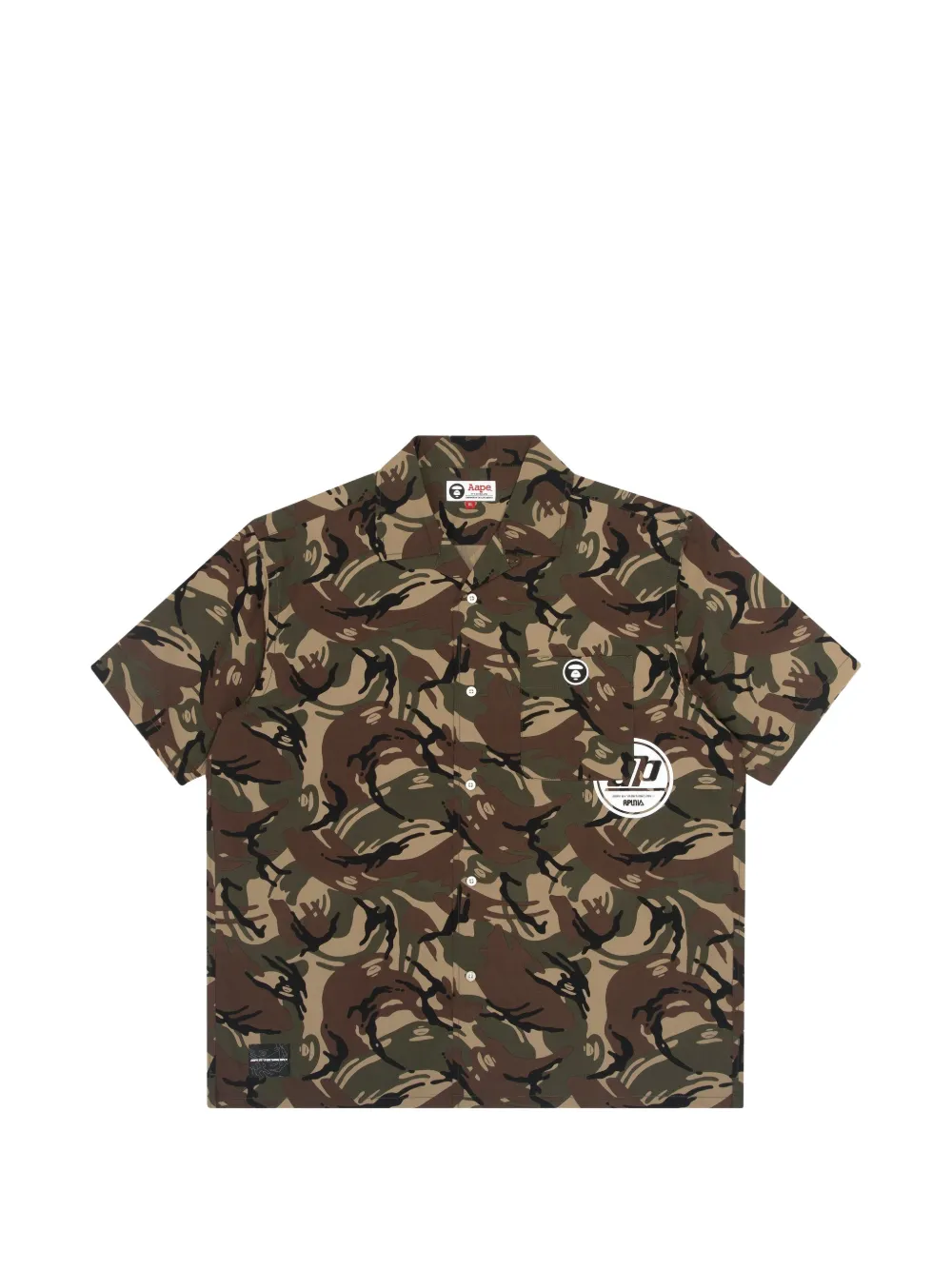 AAPE BY *A BATHING APE® Moonface camouflage-print shirt · XL