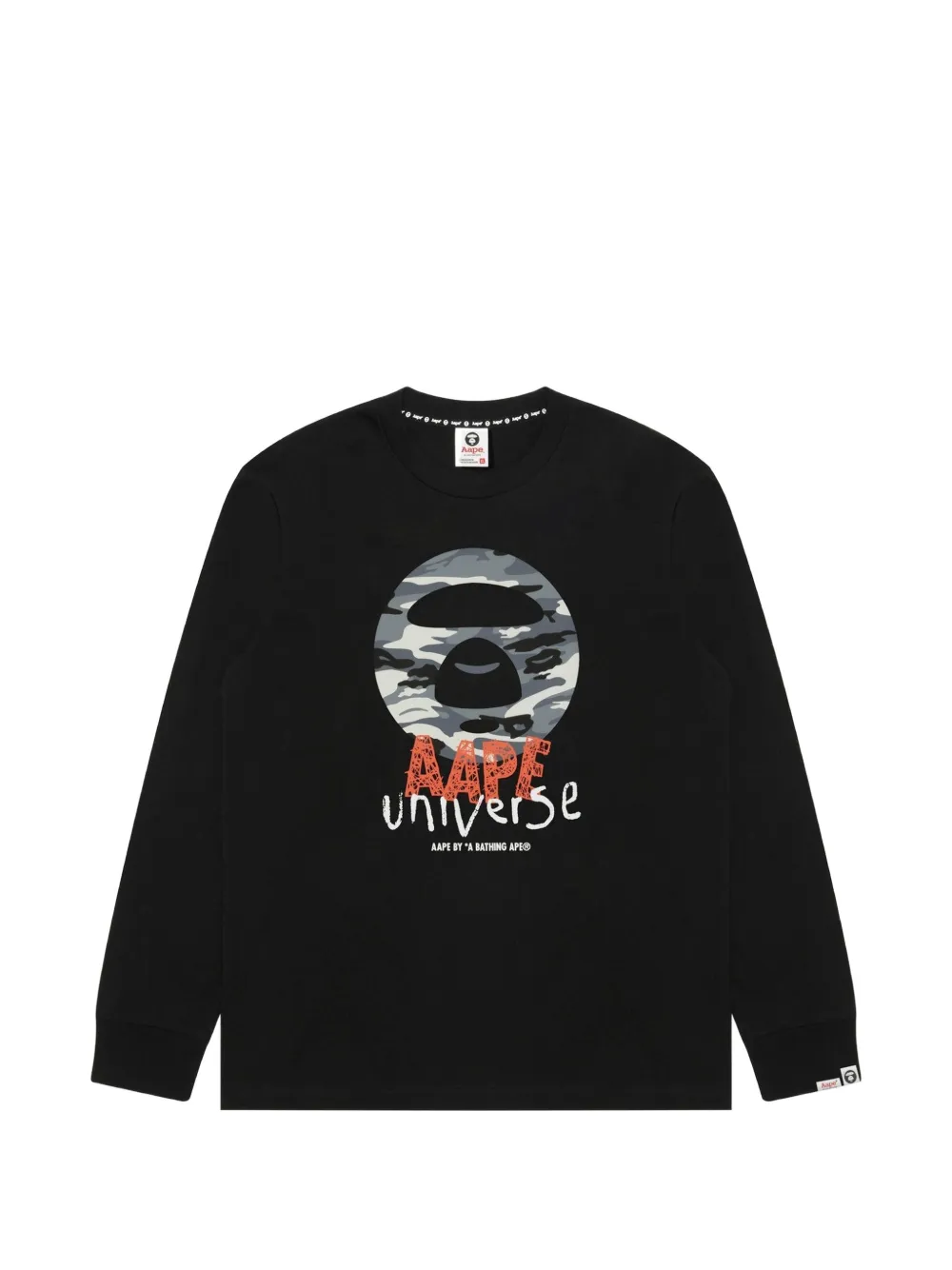 AAPE BY *A BATHING APE® AAPEUNVS Moonface-print long-sleeve T-shirt