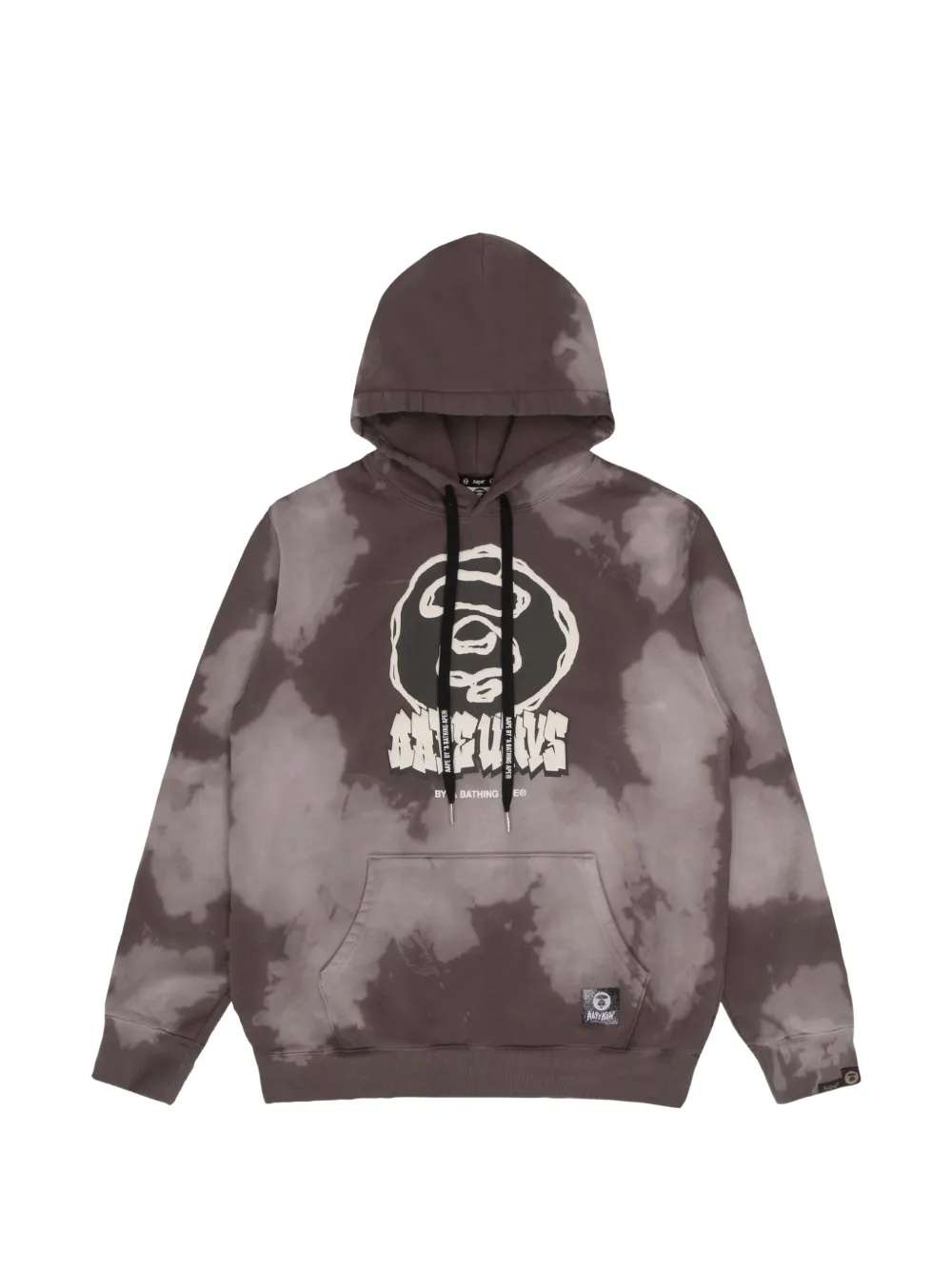 AAPE BY *A BATHING APE® Moonface splattered graphic hoodie · S