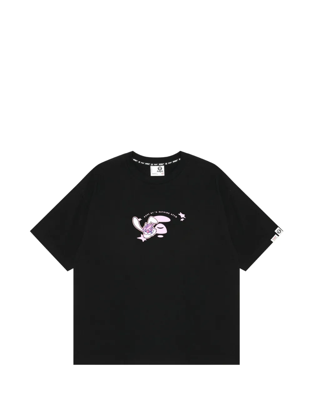 AAPE BY *A BATHING APE® Moonface rabbit-embroidered T-shirt · XXS