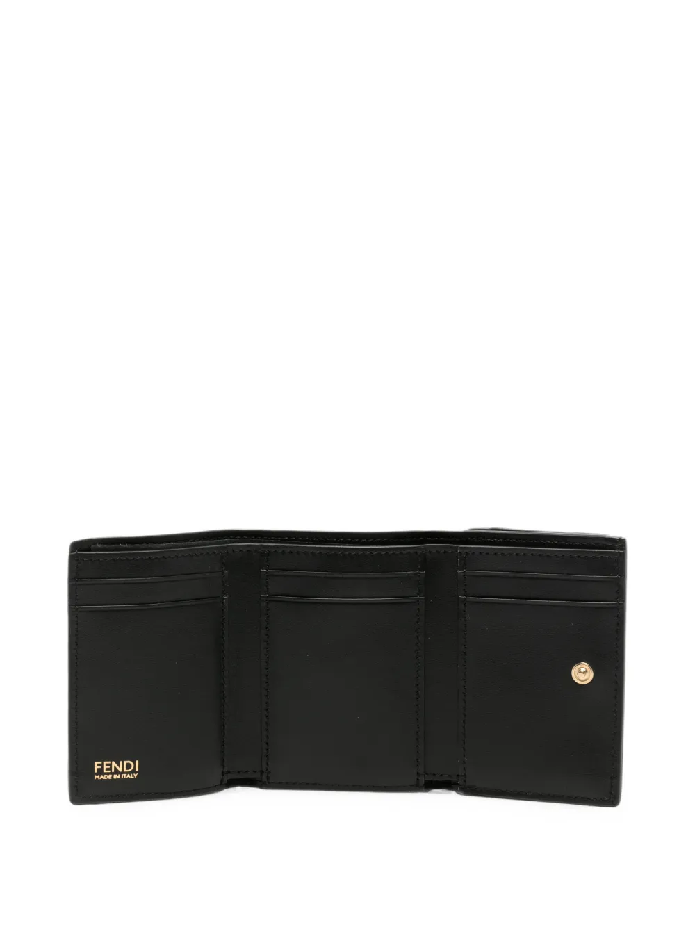 FENDI FF Mini Trifold portemonnee Zwart