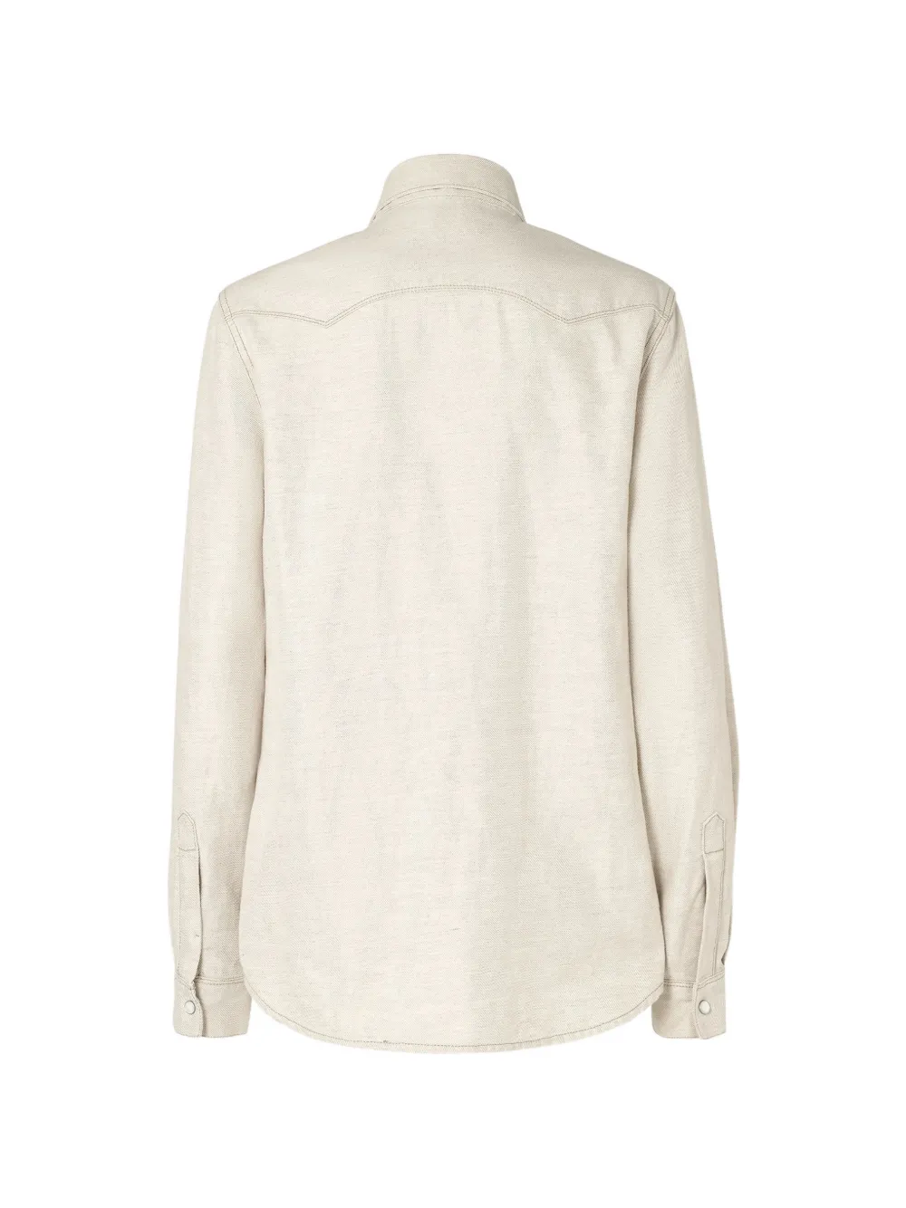 FENDI Selleria overhemd met Western-stijl Beige