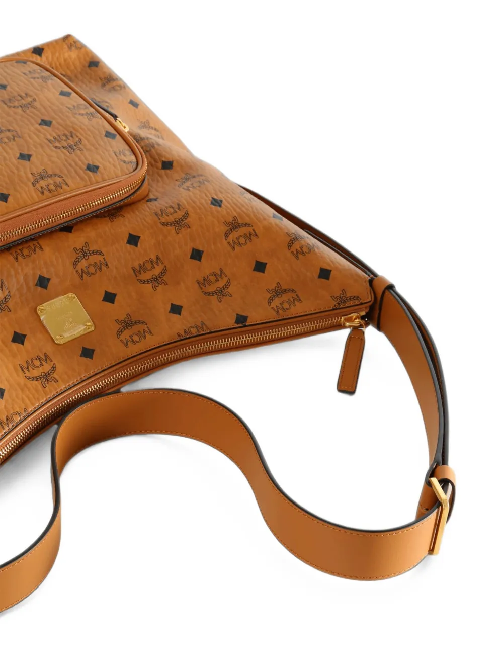 MCM Shopper met logoprint Bruin