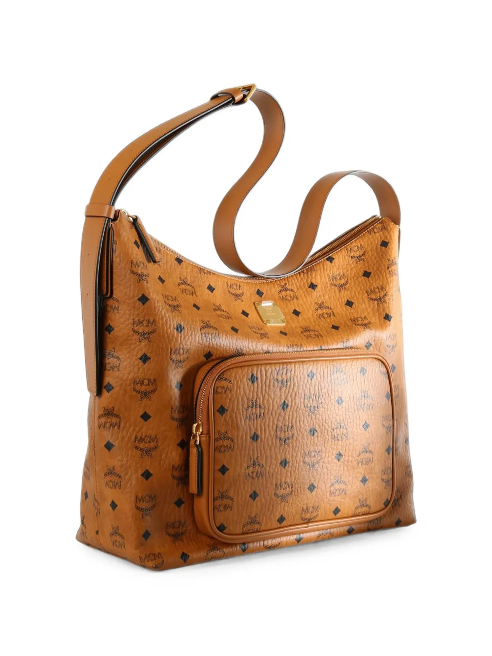 MCM Shopper met logoprint Bruin
