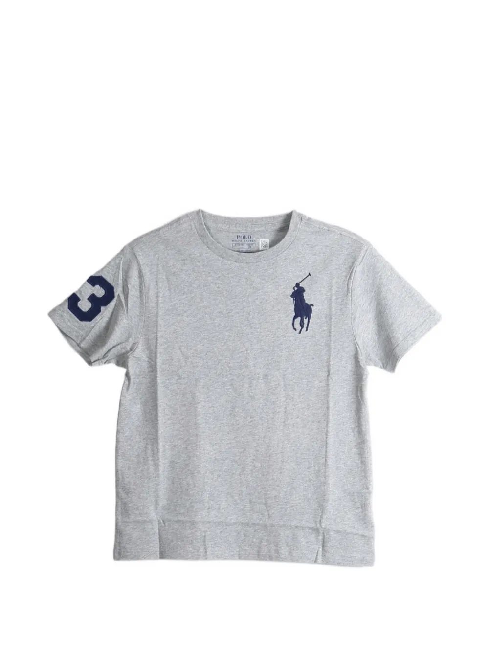 POLO RALPH LAUREN KIDS Big Pony cotton jersey tee - Grigio